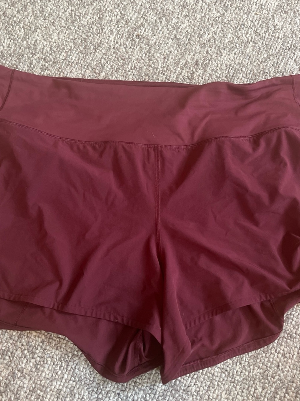 lululemon athletica High-Rise Athletic Shorts in Burgundy